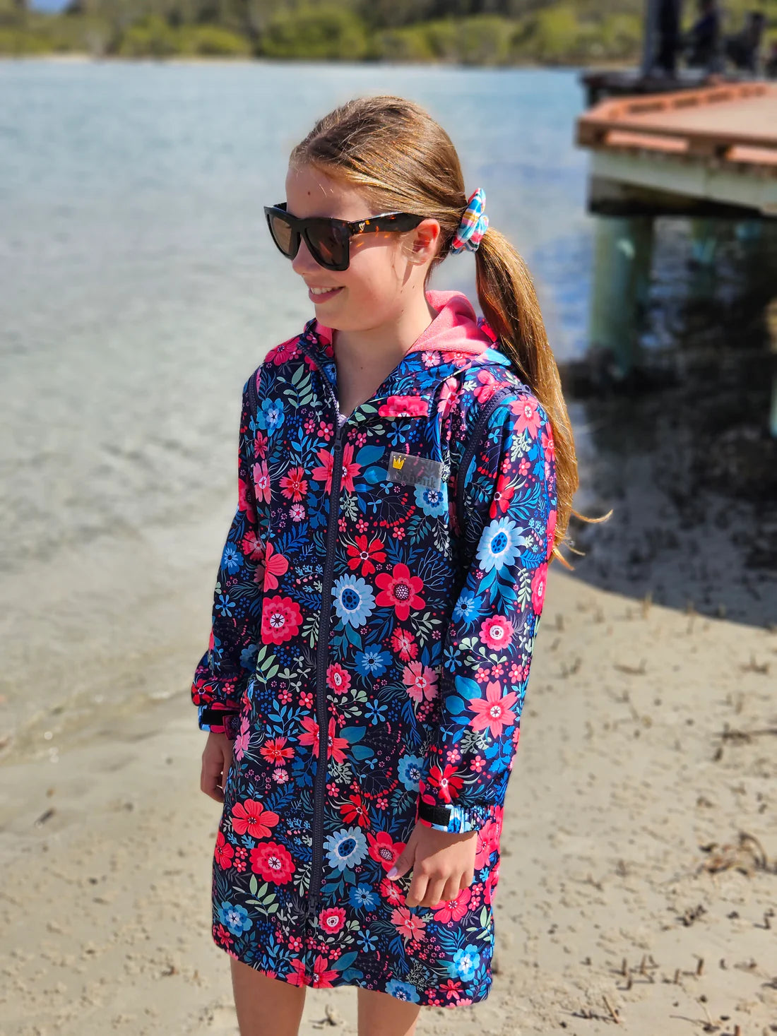 Kids swim parka discount