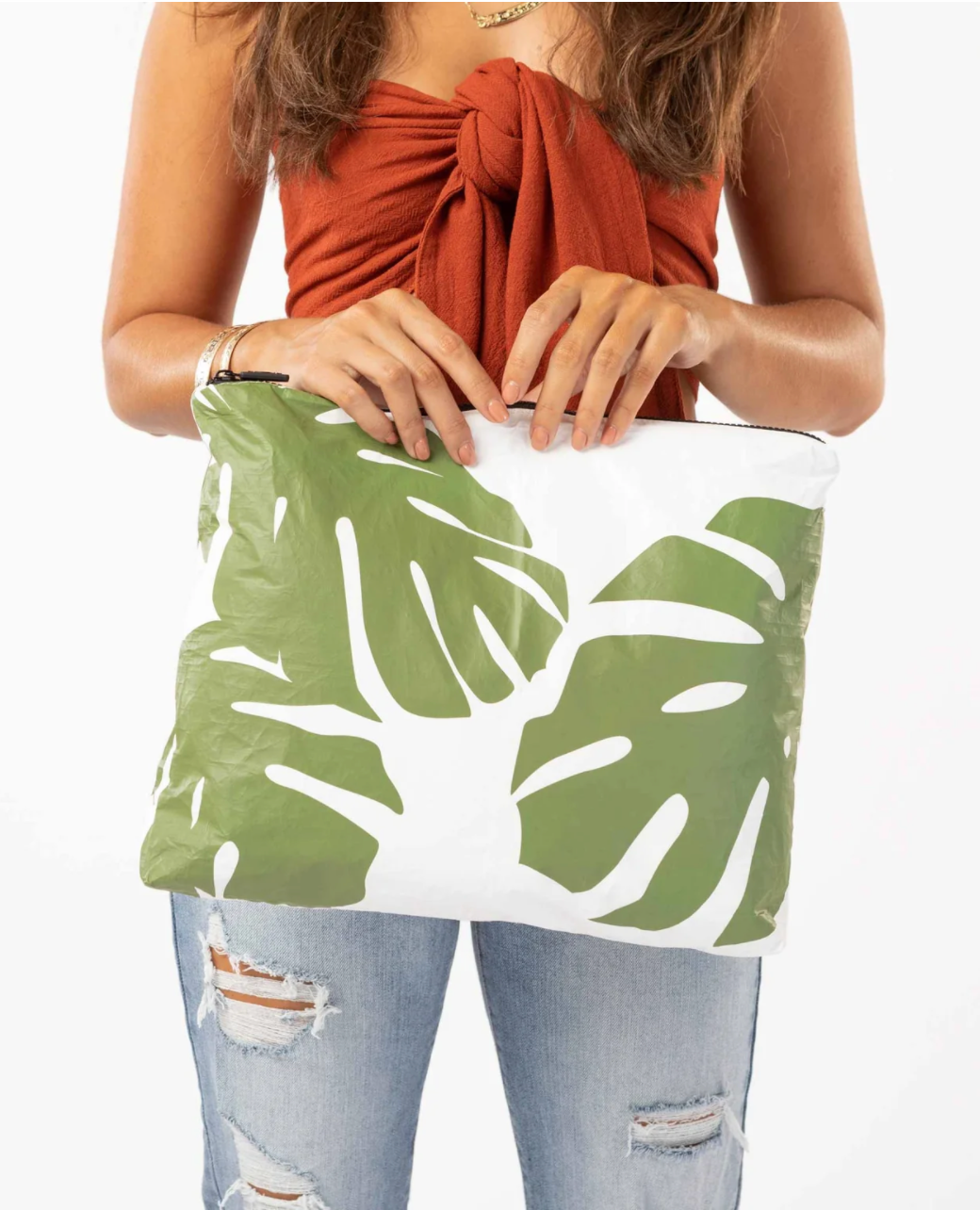 Aloha Collection Max Pouch - Monstera – Makai Swim School
