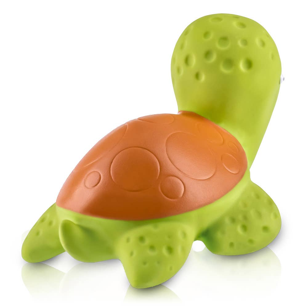 Sea Turtle Bath Toy Hole Free - 100% Pure Natural Rubber