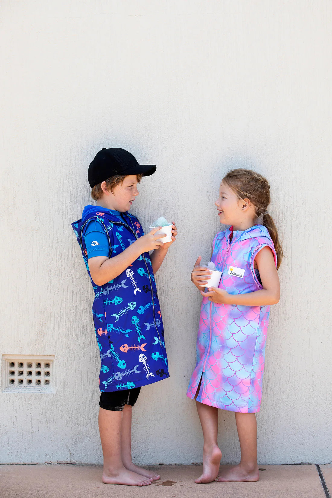 Kid's Schmik Convertible Swim Parka- Mermaid Print – Makai Swim School Kid's Schmik Convertible Swim Parka- Mermaid Print – Makai Swim School