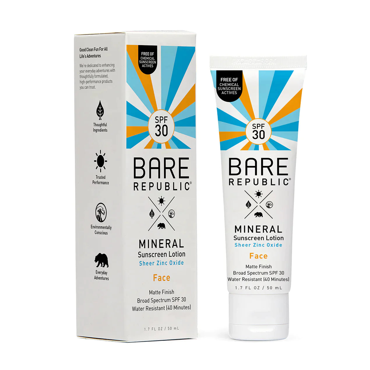 Bare Republic - Mineral SPF 30 Face Sunscreen Lotion - Untinted
